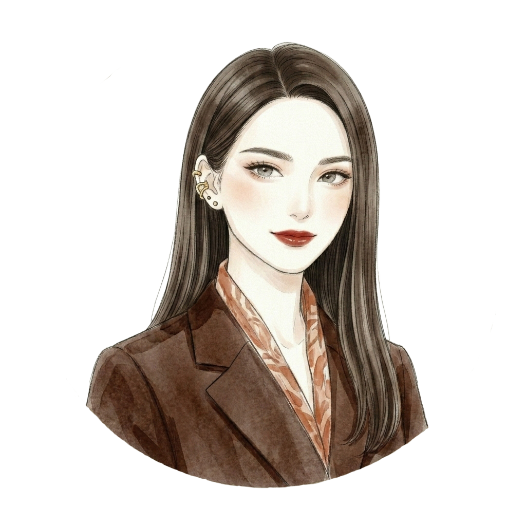 クールオータムの女性イラスト